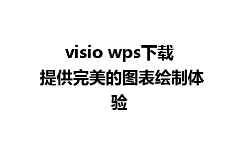 visio wps下载 提供完美的图表绘制体验