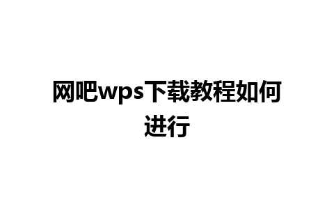 网吧wps下载教程如何进行